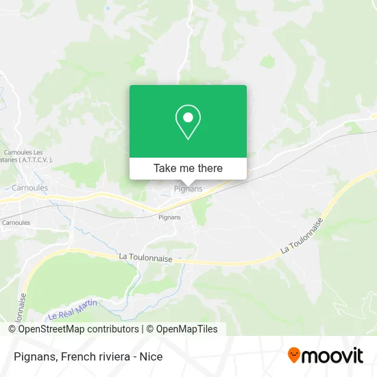 Pignans map
