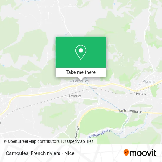 Carnoules map