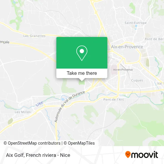 Aix Golf map