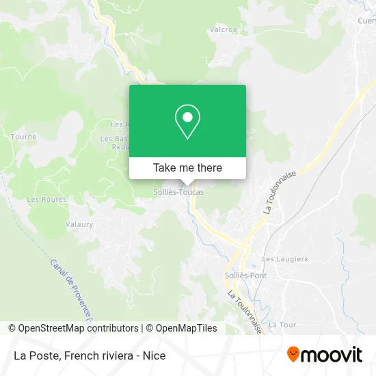La Poste map