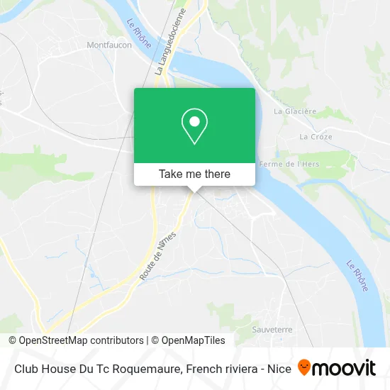 Club House Du Tc Roquemaure map