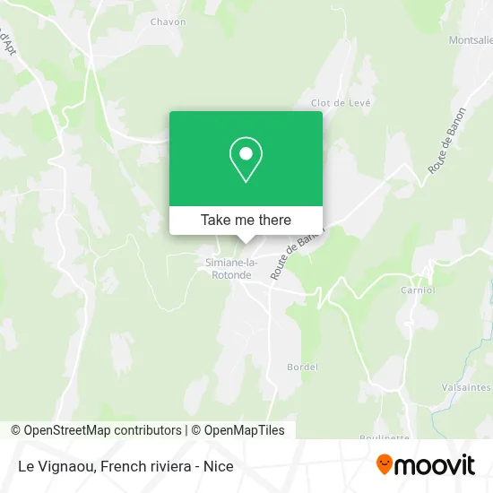 Le Vignaou map