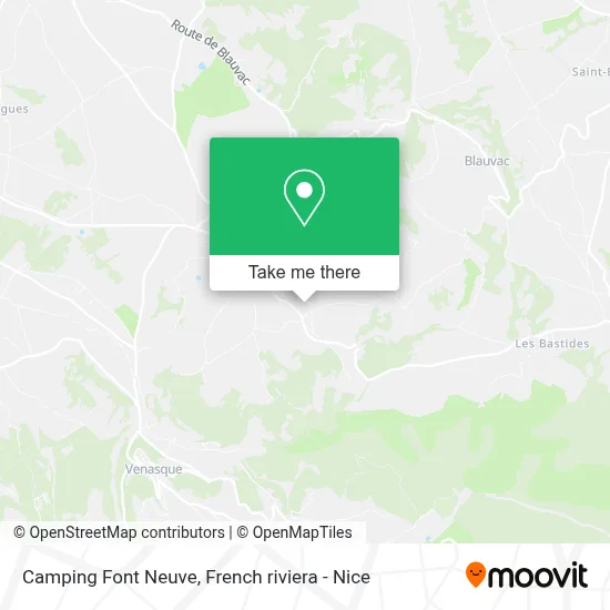 Camping Font Neuve map