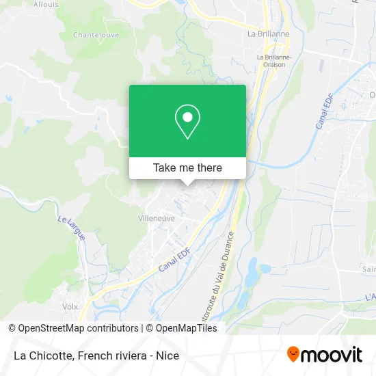 La Chicotte map