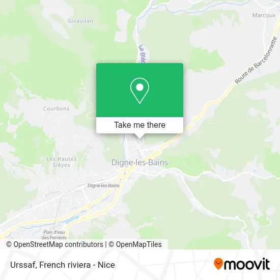 Urssaf map