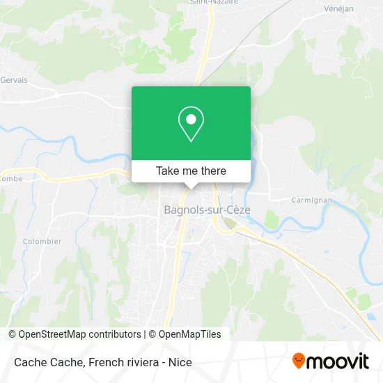 Mapa Cache Cache