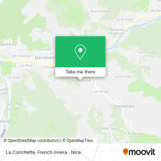 La Conchette map