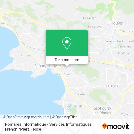 Pomares Informatique - Services Informatiques map
