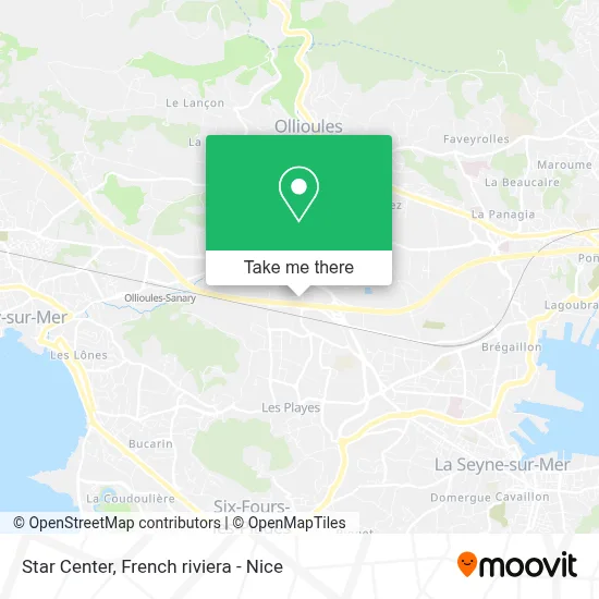 Star Center map