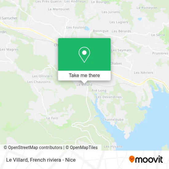 Le Villard map