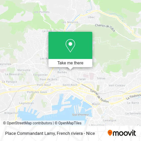 Place Commandant Lamy map