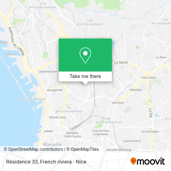 Résidence 33 map