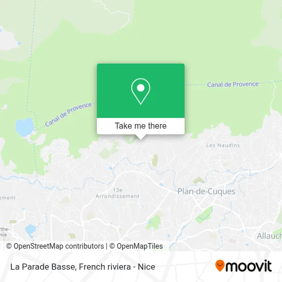 La Parade Basse map