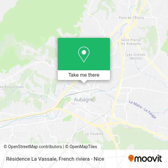 Résidence La Vassale map