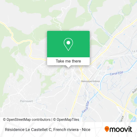 Résidence Le Castellet C map