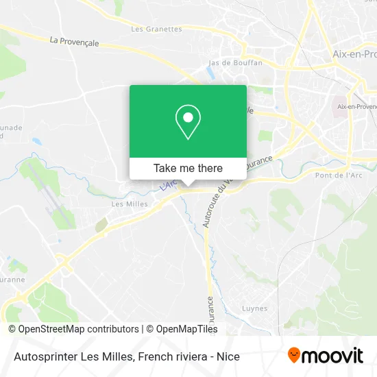 Autosprinter Les Milles map