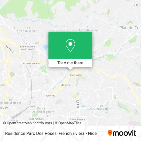 Résidence Parc Des Roses map