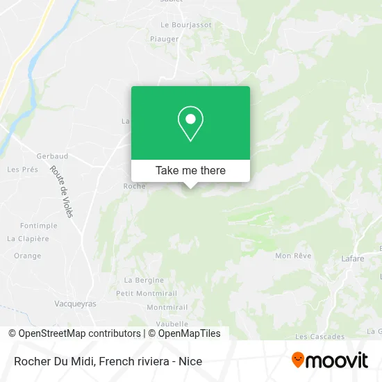 Mapa Rocher Du Midi