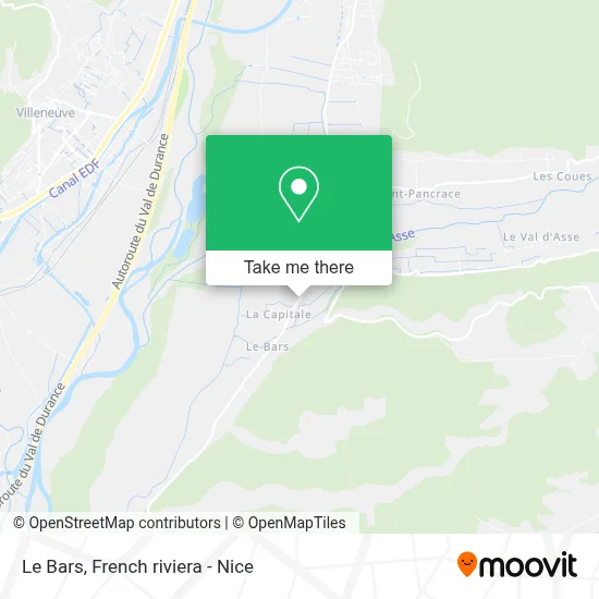 Le Bars map