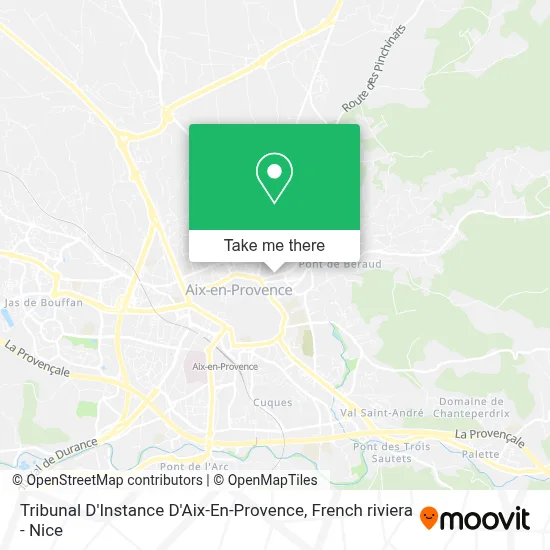Tribunal D'Instance D'Aix-En-Provence map