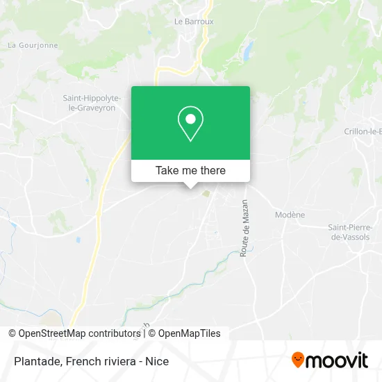 Plantade map