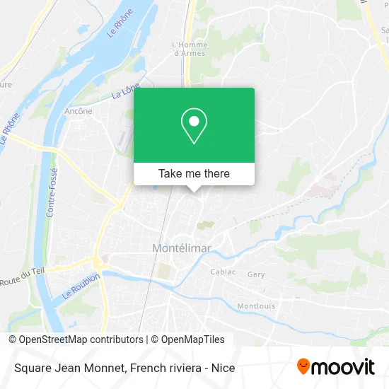 Square Jean Monnet map