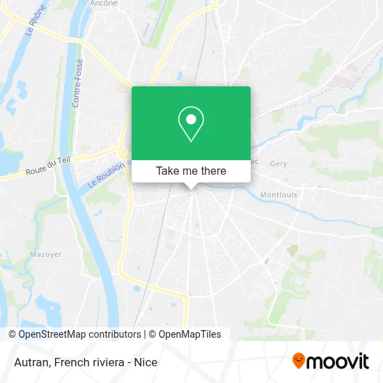 Autran map
