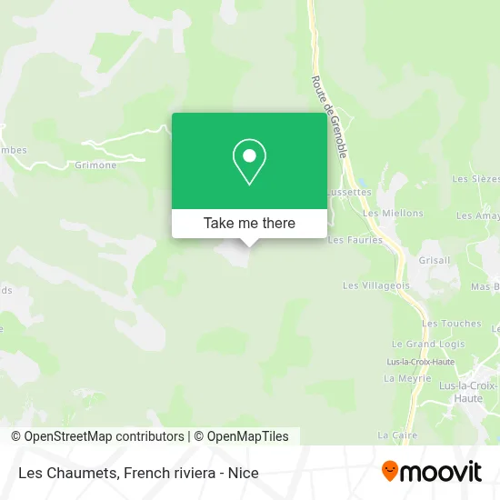 Les Chaumets map
