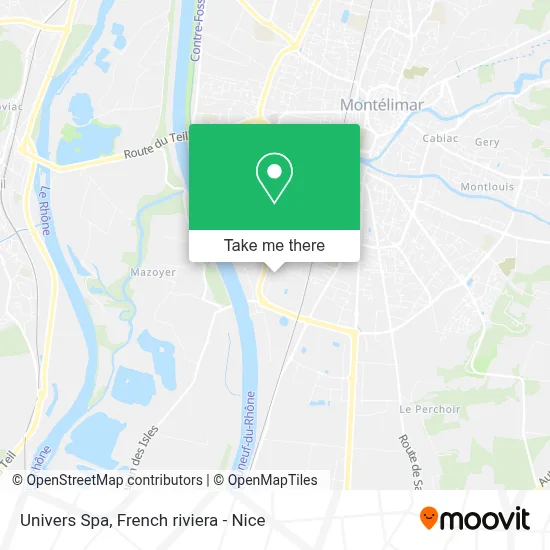 Univers Spa map