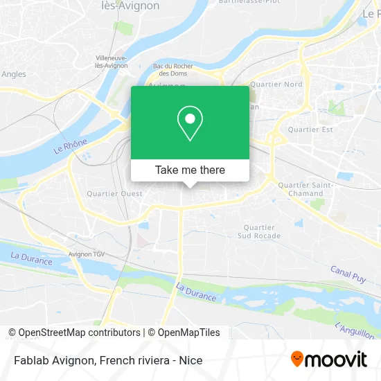 Fablab Avignon map
