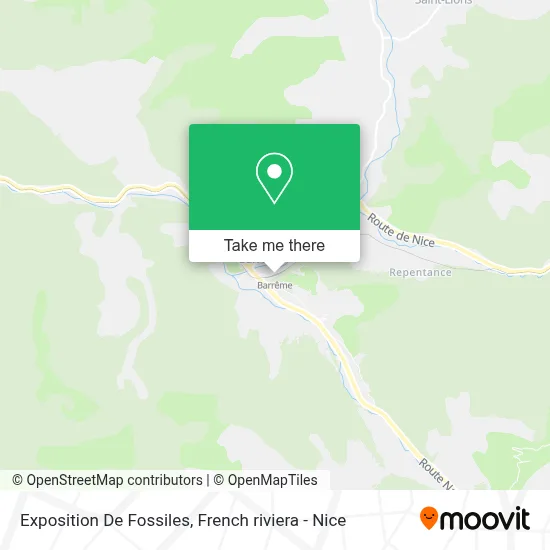 Exposition De Fossiles map