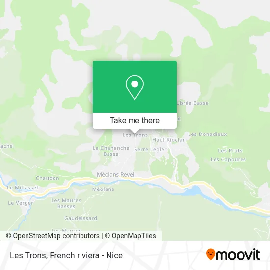 Les Trons map