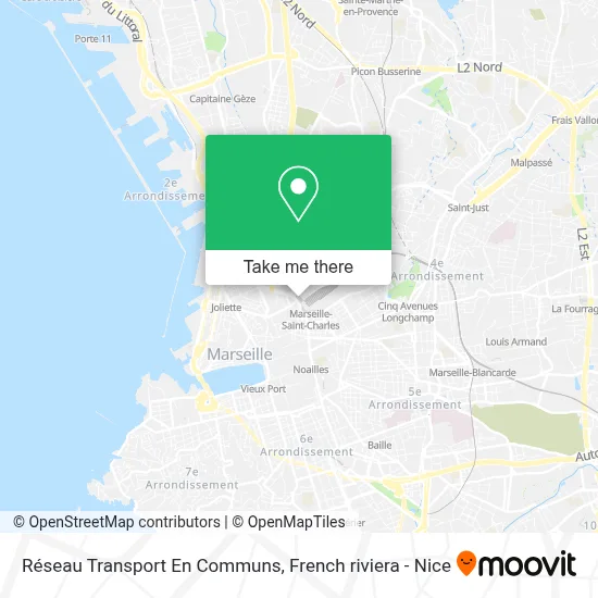 Réseau Transport En Communs map