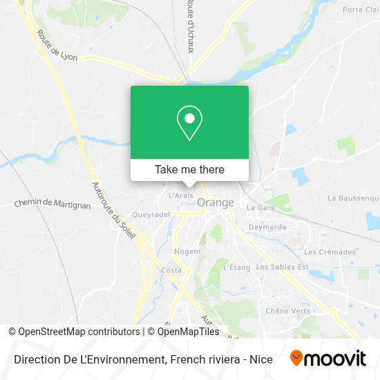 Direction De L'Environnement map