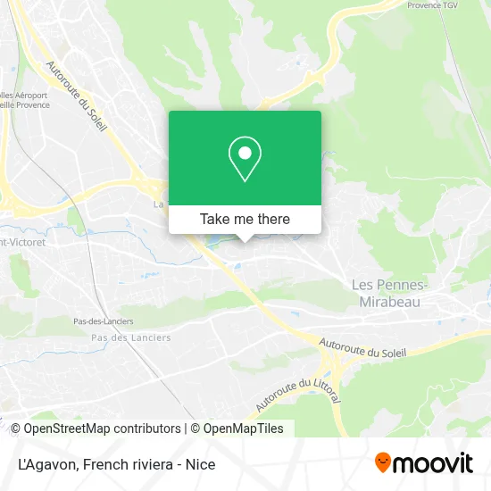 L'Agavon map