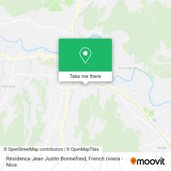 Résidence Jean Justin Bonnefond map