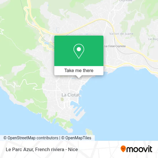 Le Parc Azur map
