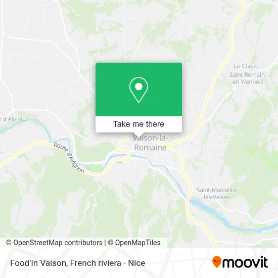 Food'In Vaison map