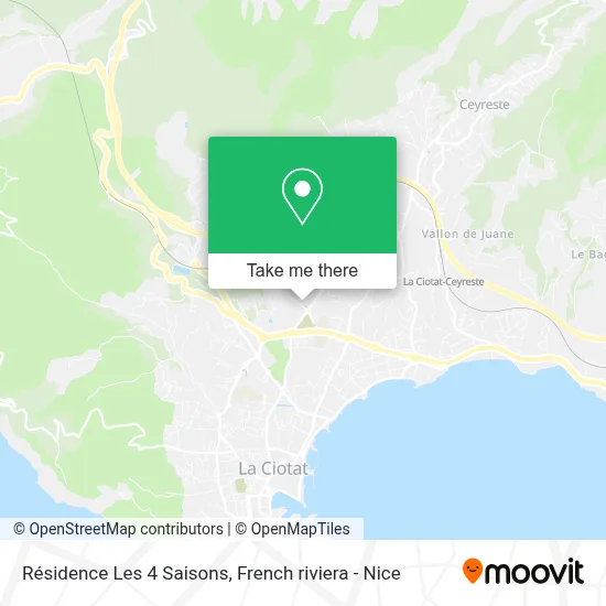 Résidence Les 4 Saisons map