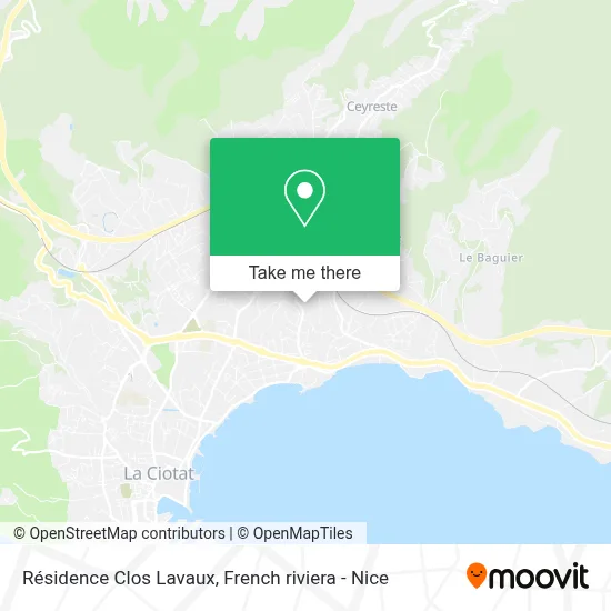 Résidence Clos Lavaux map
