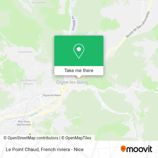 Le Point Chaud map