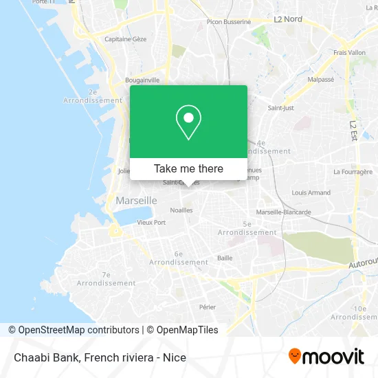 Chaabi Bank map