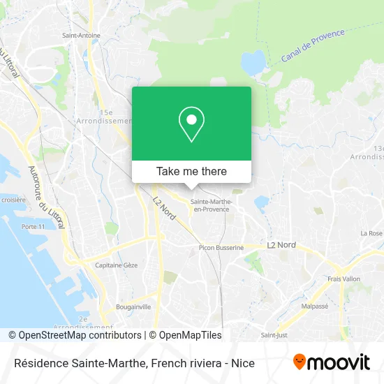 Résidence Sainte-Marthe map