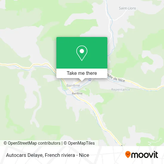 Autocars Delaye map