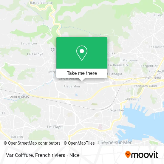 Var Coiffure map