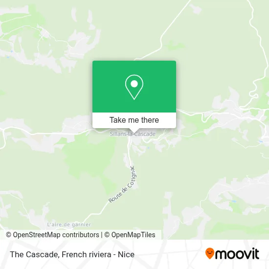 La Cascade map