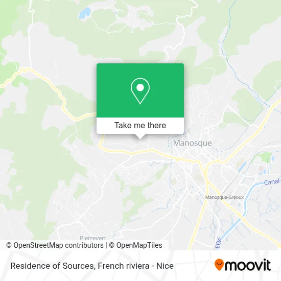 Résidence Des Sources map