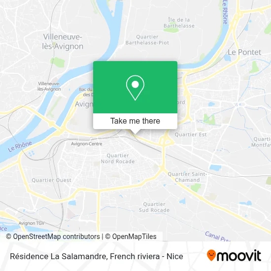 Résidence La Salamandre map
