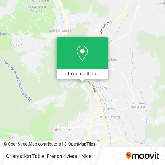 Table D'Orientation map