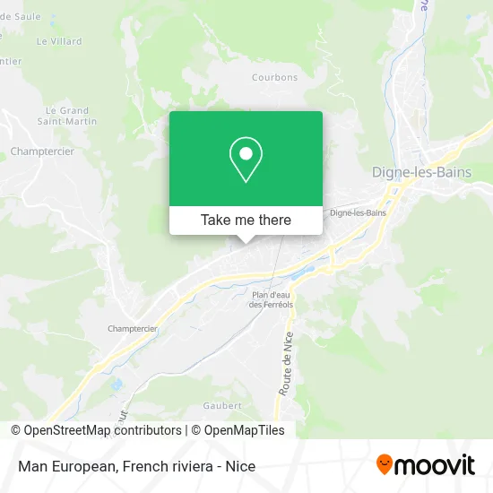 Man European map